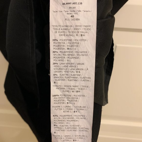 MaxMara Black Long Sleeve Midi Dress - Picture 3 of 4